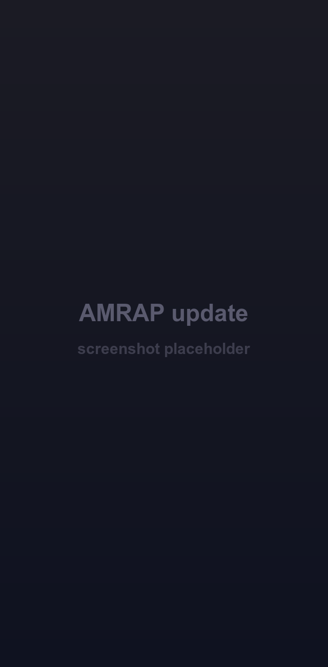 AMRAP set raising the training max