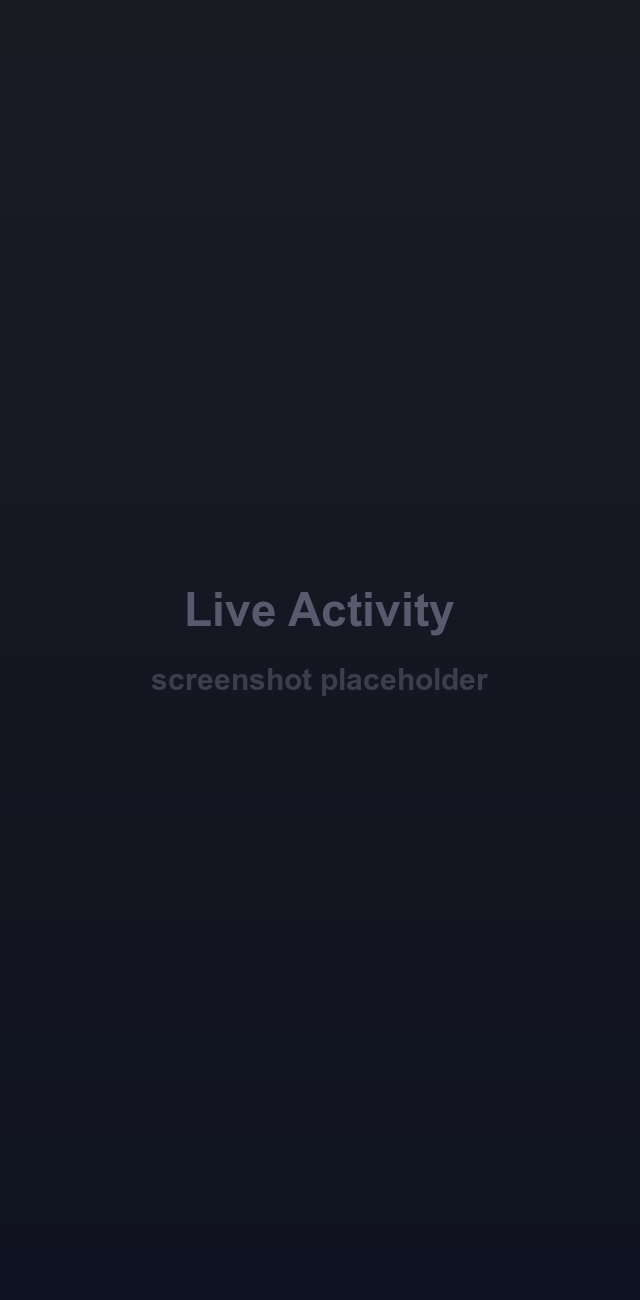Rest timer on the Lock Screen